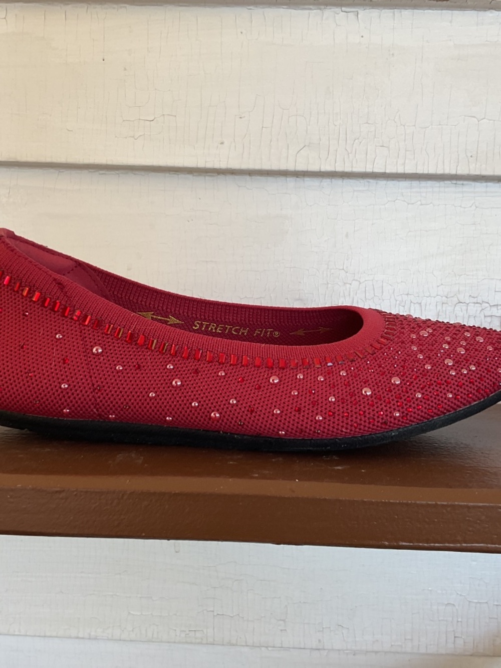 Skechers Cleo 2.0 Mesmerizing Nights Red Ballet Flats Size 7 - Picture 5 of 10